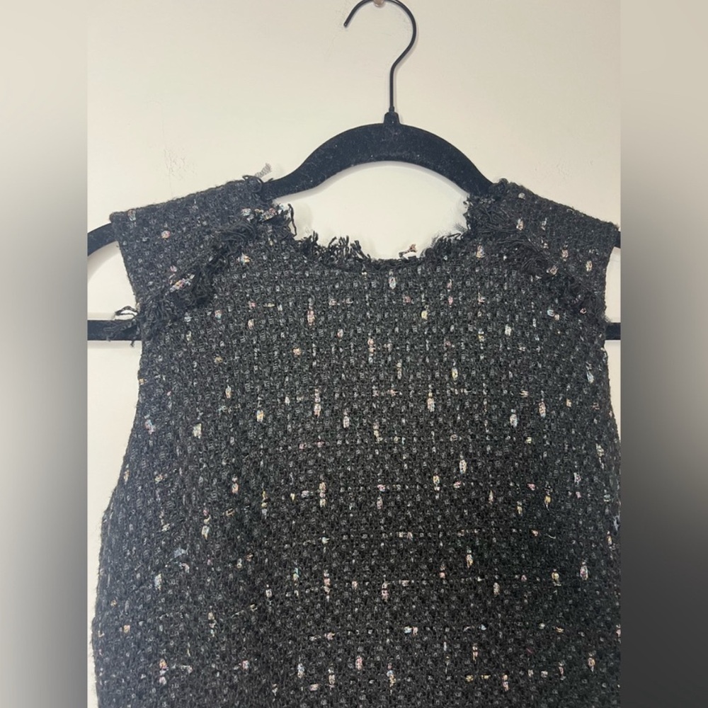 Walter Baker Bethani Tweed Mini Dress – Black Bouclé Shift – Size 2 NWT - Picture 4 of 12